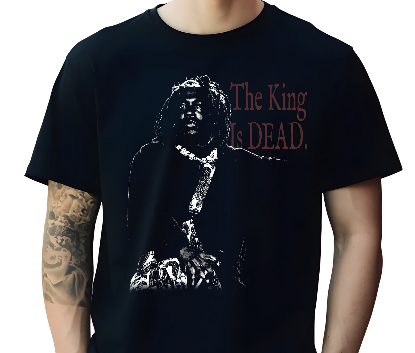 Kendrick Lamar The King is Dead Graphic Tee – Vintage Hip Hop Rap Shirt, Rare Streetwear T-Shirt for Rap Music Fans