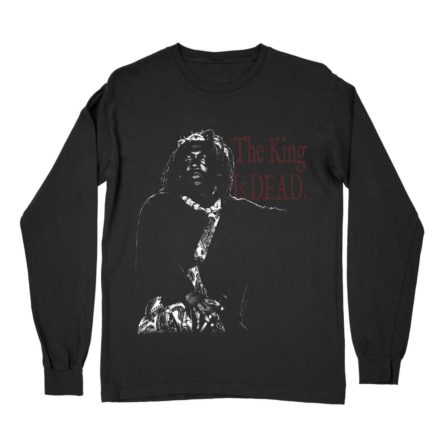 Kendrick Lamar The King is Dead Long Sleeve T-Shirt – Vintage Hip Hop Rap Shirt, Rare Streetwear Tee for Rap Music Fans