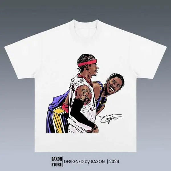 KOBE & ALLEN IVERSON GRAPHIC TEE | VINTAGE GRAPHIC T-SHIRT SWEATSHIRT HOODIE | SPORT TEE | GIFT FOR FAN | HypeCrazeTee.com