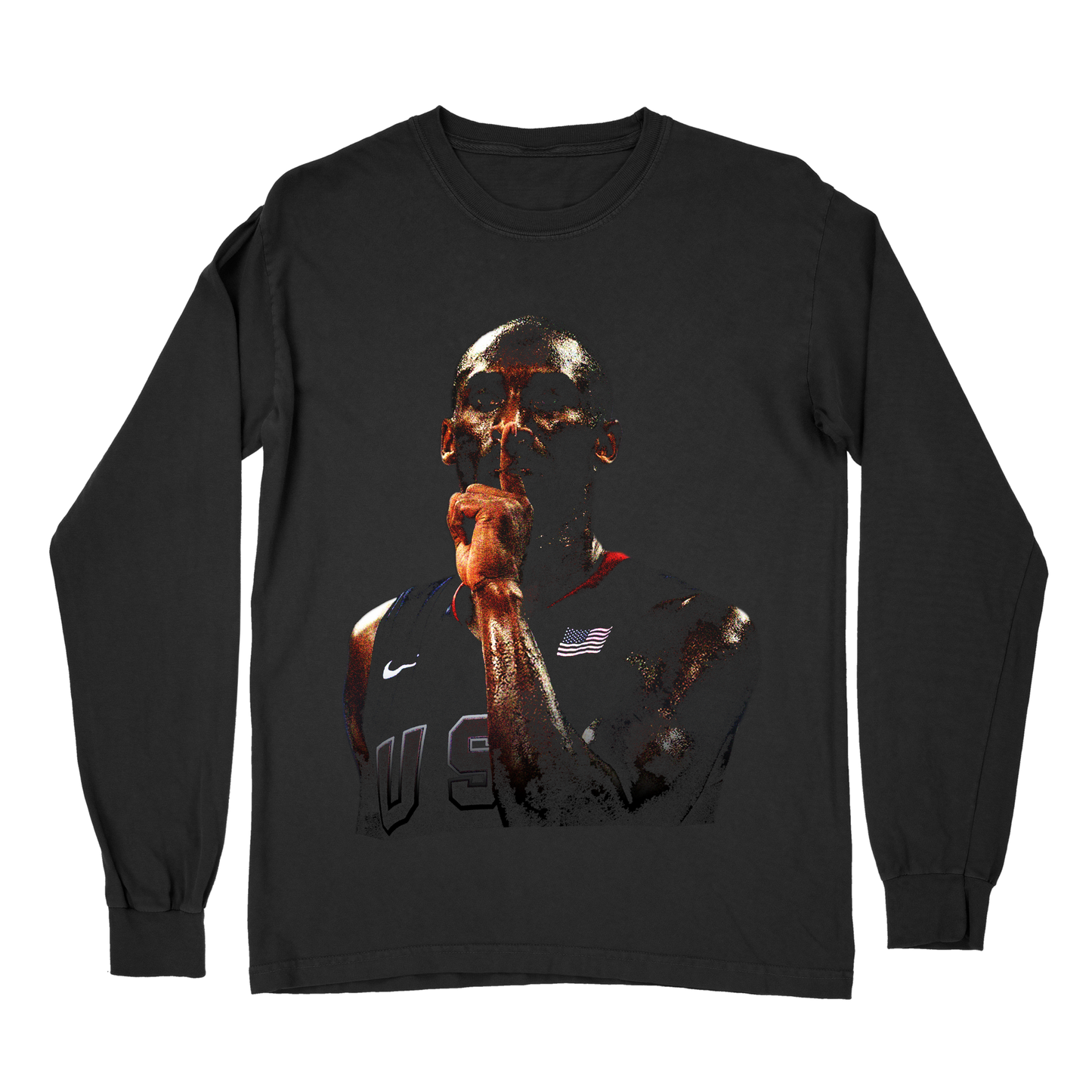 Kobe Bryant Vintage Long Sleeve T-Shirt – Rare NBA Basketball Shirt, Retro Basketball Long Sleeve Tee