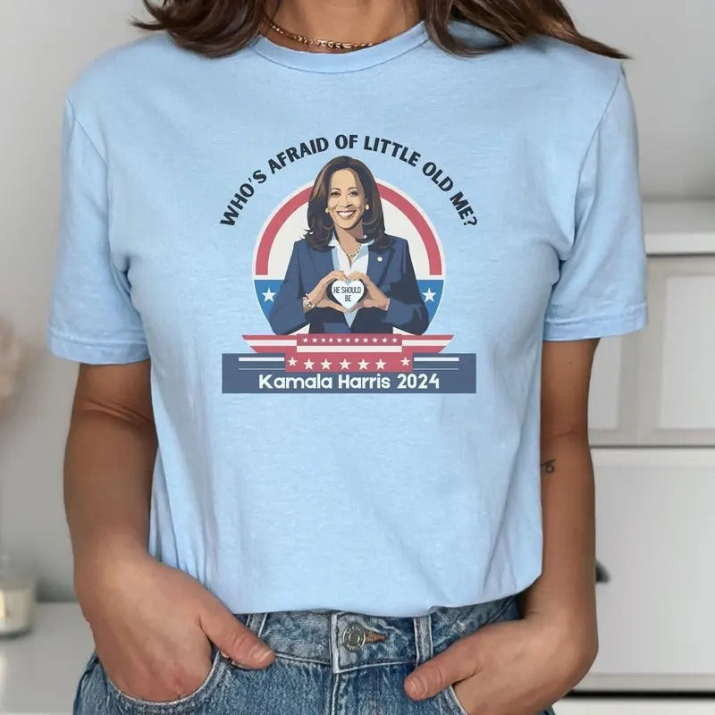 Kamala Harris 2024 Shirt, WAOLOM Tortured Poets Shirt, Madam President Tee, Presidential Election 2024, Vote 2024, Little...