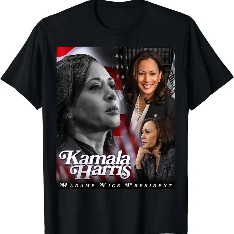 Kamala Harris Madame Vice President T-Shirt Hoodie, Sweatshirt | HypeCrazeTee.com