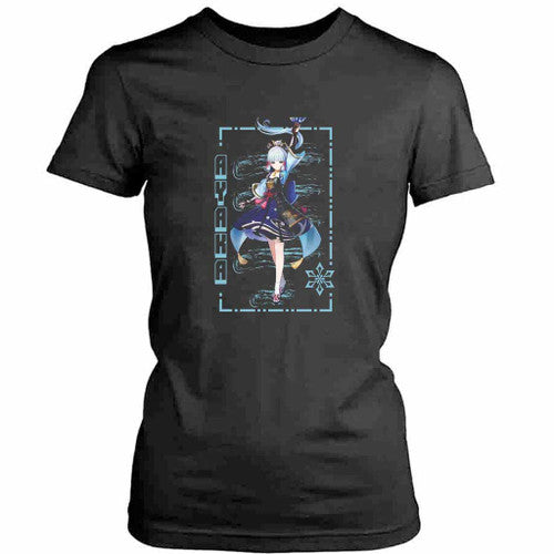 Kamisato Ayaka Genshin Impact Anime Womens T-Shirt Tee