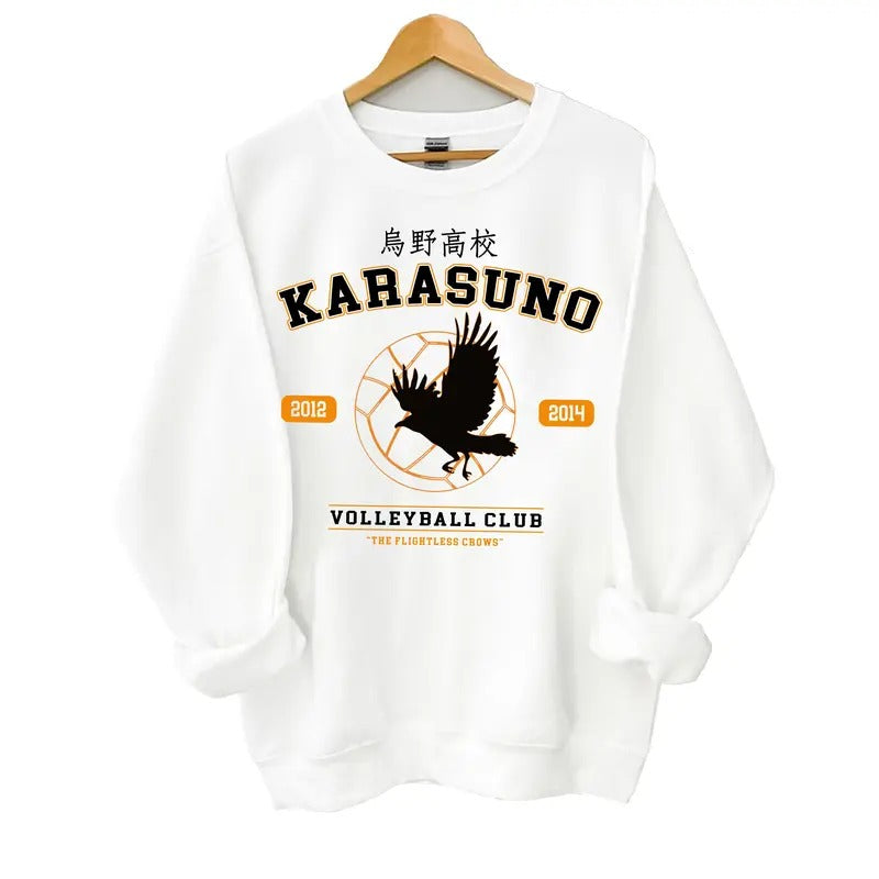 Karasuno Volleyball Club Hoodie - Fly High Anime Sweatshirt for Men & Women Sweatshirt, Hoodie, Comfort Colors T-Shirts