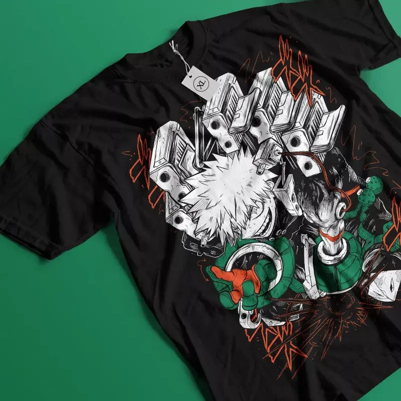 Katsuki Bakugo T-Shirt Manga My Hero Academia Anime Gift Tshirt Tee All Sizestyle{n002}2 Hoodie, Sweatshirt
