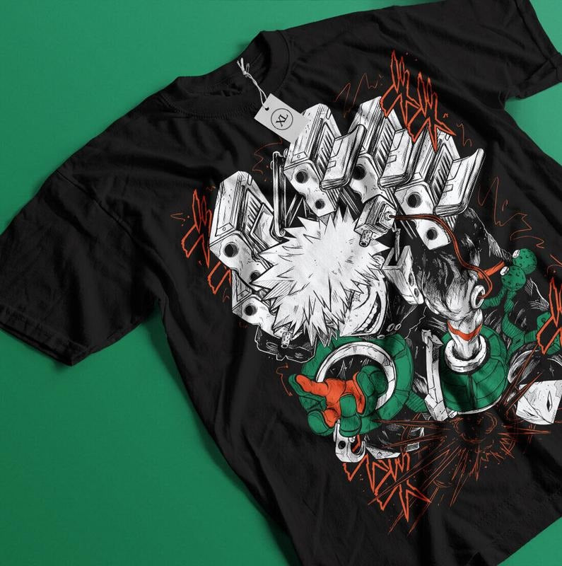 Katsuki Bakugo T-Shirt S-4XL Manga My Hero Academia Anime Gift Tshirt Tee Tshirt S-4XL Hoodie, Sweatshirt | HypeCrazeTee.com