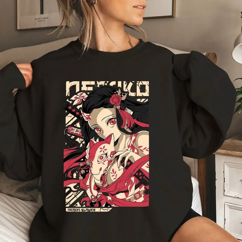 Kawaii DM Anime Girl Character Christmas Shirt Crewneck Hoodie Sweatshirt | HypeCrazeTee.com