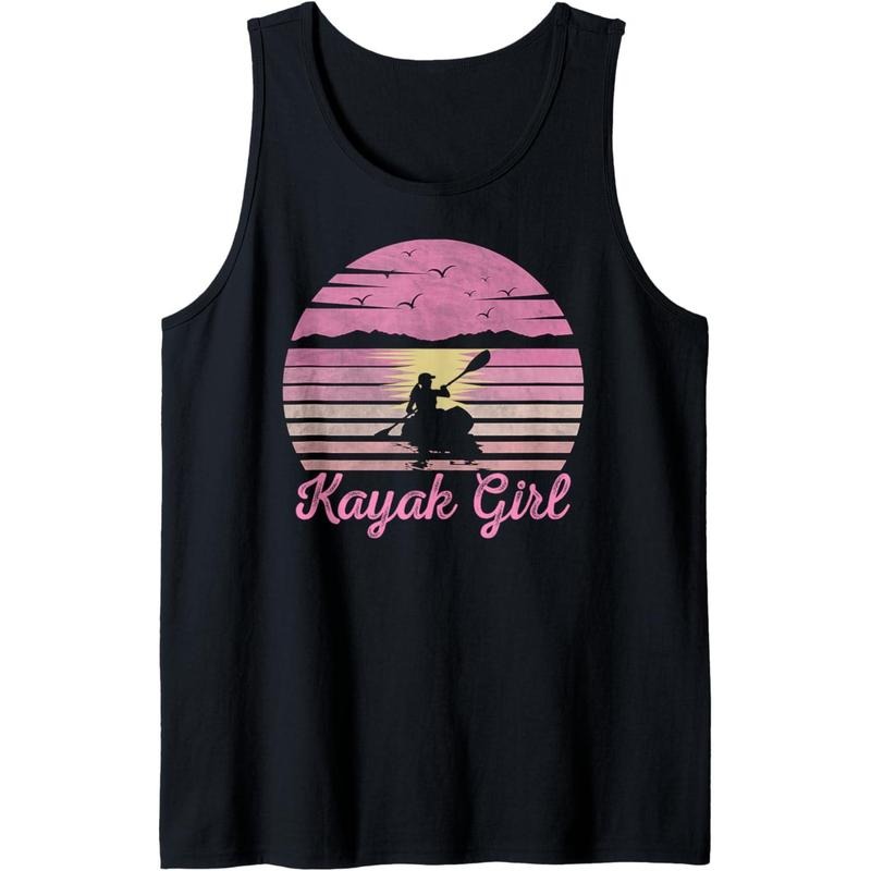 Kayak Girls Shirt Funny Outdoor Boating Canoeing Kayaking Tank Top MADE IN USA Hoodie, Sweatshirt | HypeCrazeTee.com