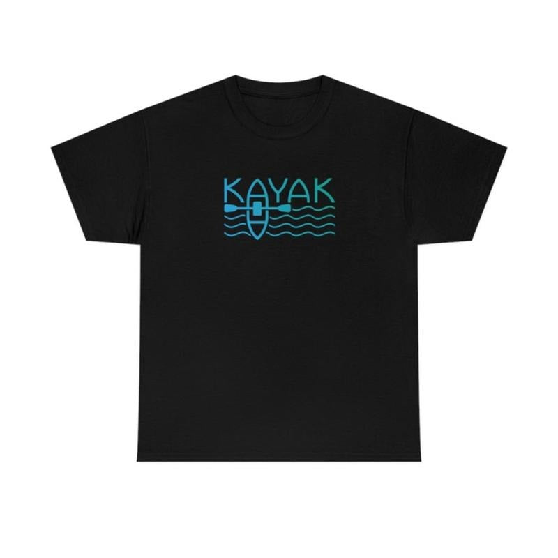 Kayak Wordmark Graphic T-Shirt: Unisex Heavy Cotton Tee Hoodie, Sweatshirt | HypeCrazeTee.com