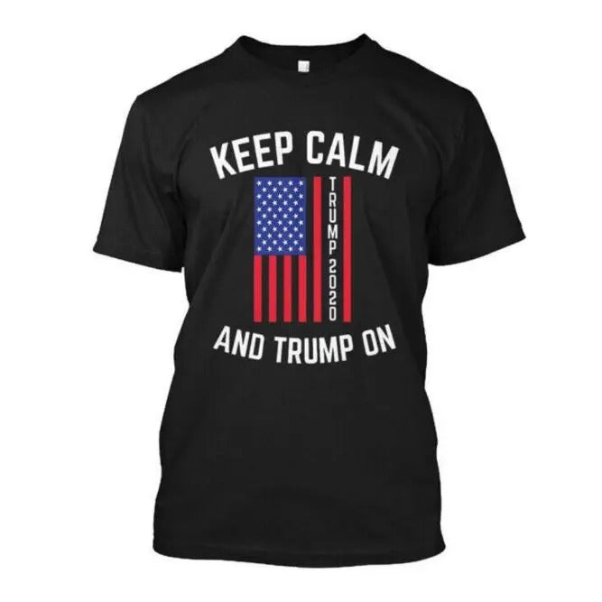 Keep Calm And Trump On T-Shirt Made in the USA Made in USA Hoodie, Sweatshirt | HypeCrazeTee.com