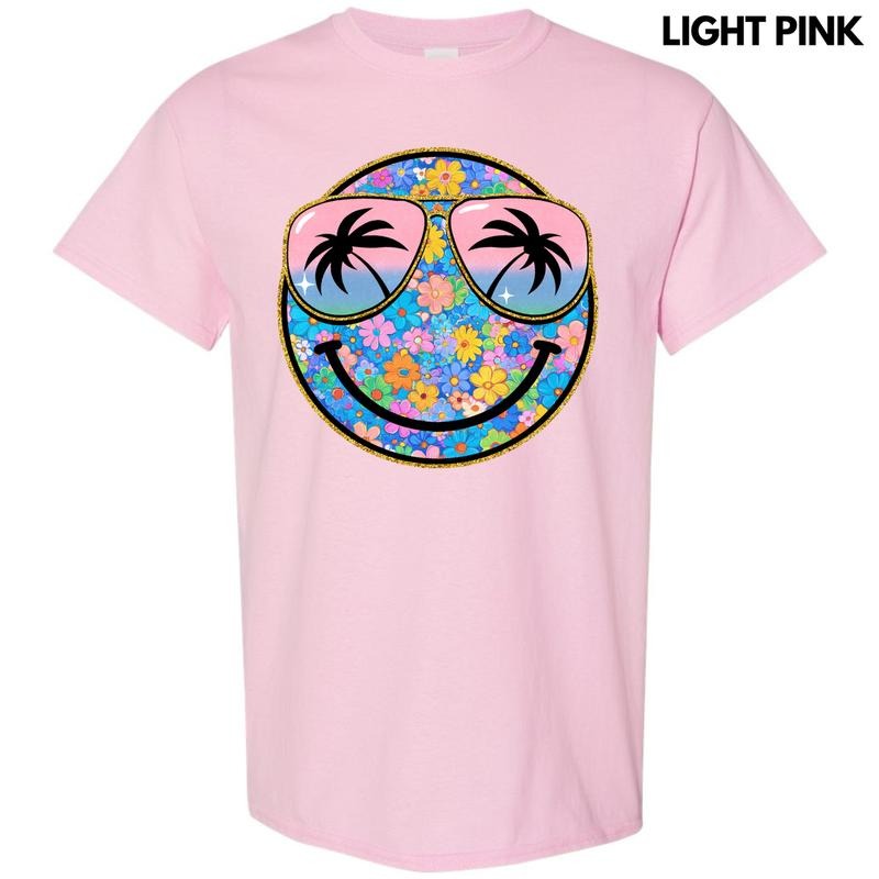 Keep It Cute Floral Happy Face Gildan Short Sleeve T-Shirt 'NLB' Hoodie, Sweatshirt | HypeCrazeTee.com