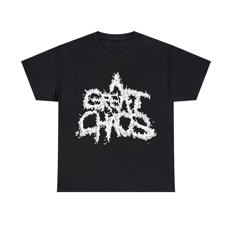 Ken Carson A Great Chaos Spellout T-shirt AGC Tee Shirt Opium Merch Hoodie, Sweatshirt | HypeCrazeTee.com