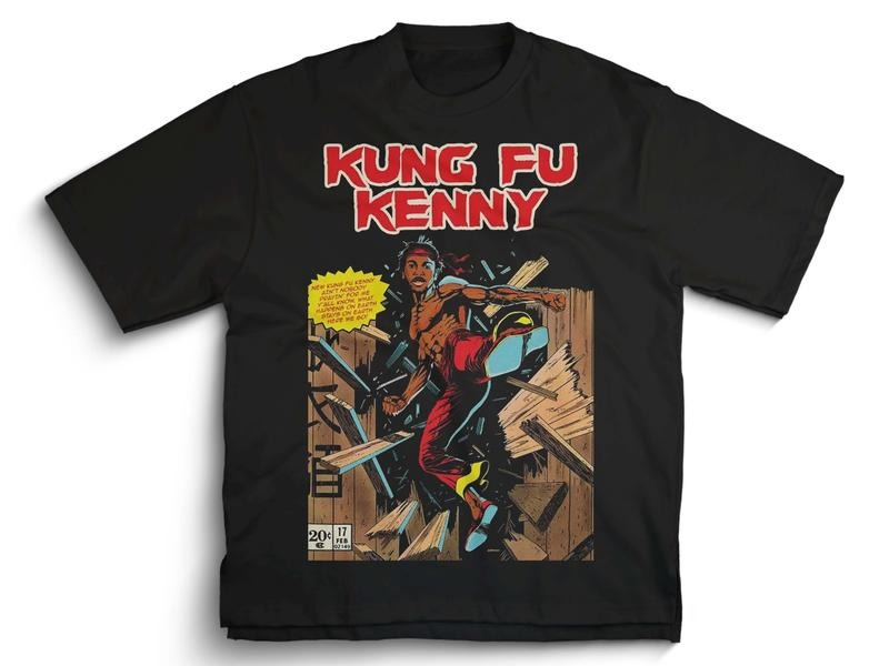 Kendrick Kung Fu Kenny T Shirt, Vintage 90's Comic Style T Shirt, Not Like Us, Trending Shirt, Funny Shirt, Urban Hiphop...