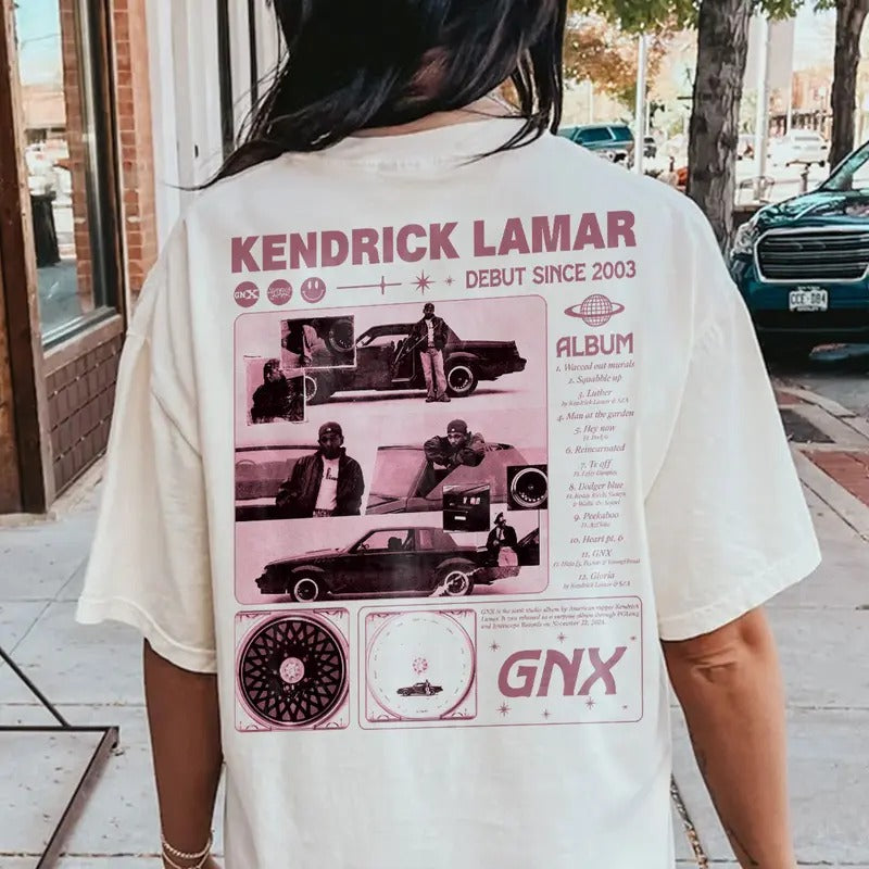 Kendrick Lamar GnX Back Side T-shirt Gnx Album Sweatshirt Kendrick Lamar Merch Rap Hip Hop Tee Gift For Fans Men Women Hoodie