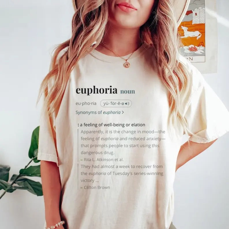 Kendrick Lamar Shirt Euphoria Noun T-shirt Drake Diss Sweatshirt Synonyms of Euphoria Hoodie Gift For Fans | HypeCrazeTee.com