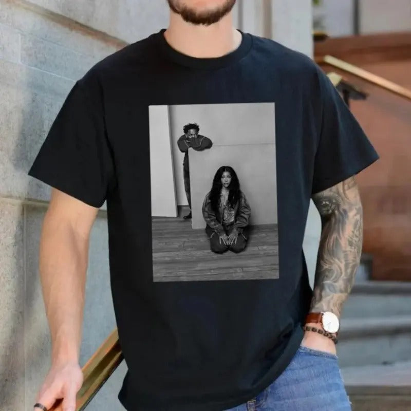 Kenrick Lamar & Sza Shirt, Concert Kendrick Lamar Tee, Sza Tour Shirt, Hip Hop Gnx Tshirt, Unisex Short Sleeve Tee...