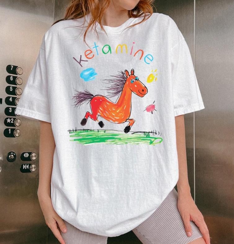 Ketaminn Horse Shirt -Funny Saying Shirt, Funny Horse Shirt Hoodie, Sweatshirt | HypeCrazeTee.com