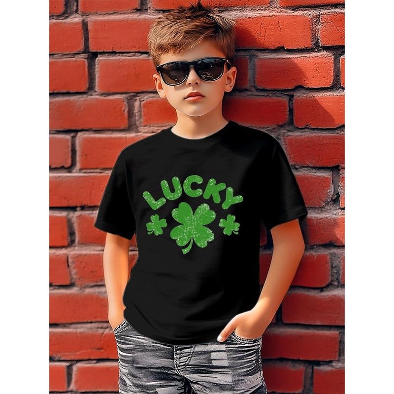 Kids' St. Patrick's Day Lucky Clover T-Shirt