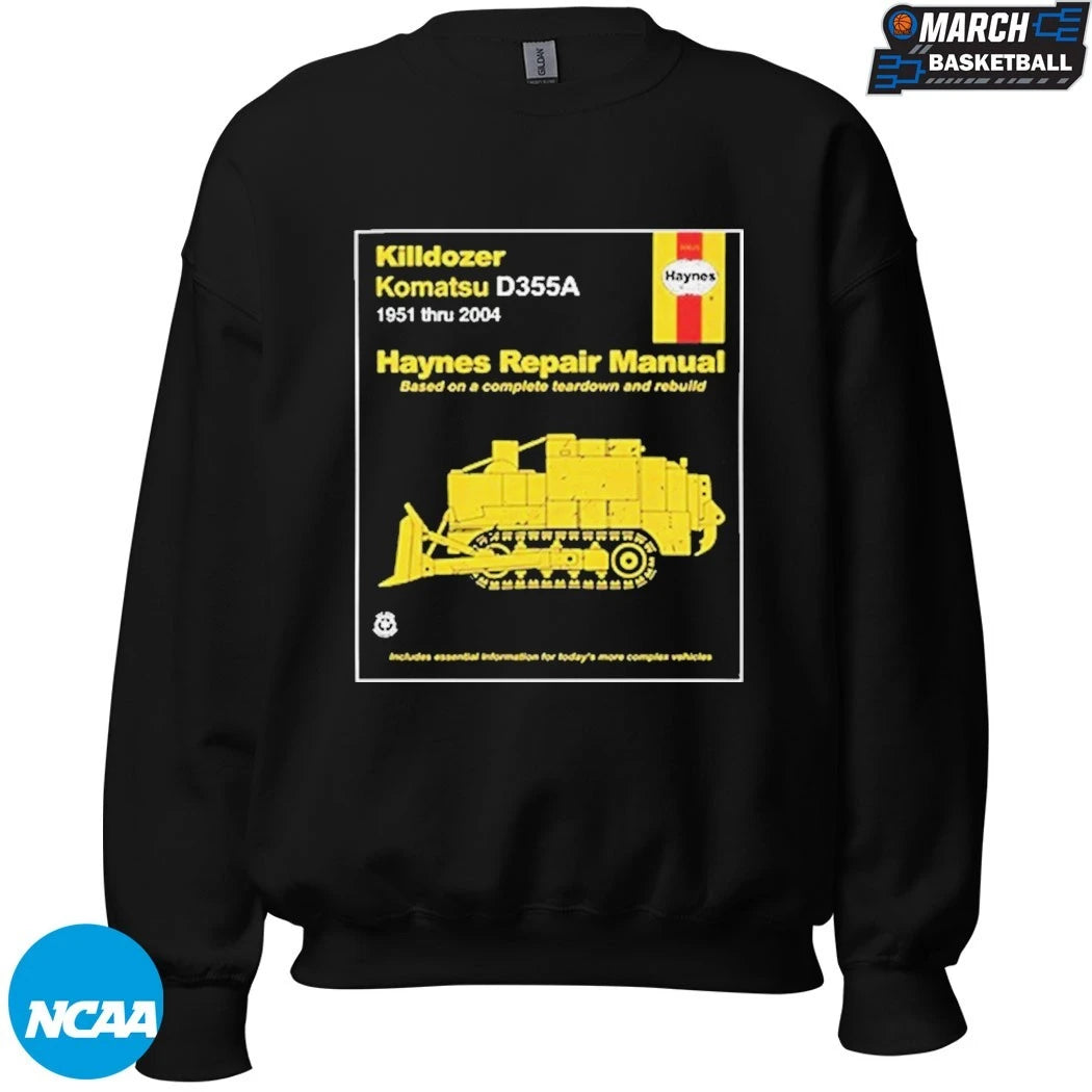 Killdozer Komatsu D355A Haynes Repair Manual T-Shirts