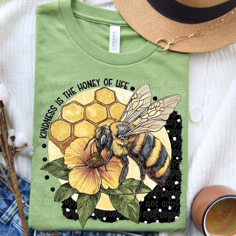 Kindness Bee DTF Transfers - THIS IS NOT A SHIRT Hoodie, Sweatshirt | HypeCrazeTee.com