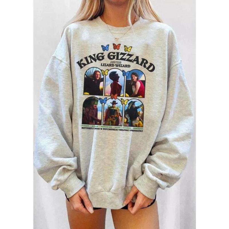 King Gizzard and the Lizard Wizard - Butterfly Unisex Heavy Blend Sweatshirt T-Shirts, Hoodie | HypeCrazeTee.com