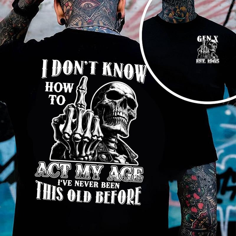 KingZlia Shop Generation X Custom Year Badass T-shirt Gen X FAFOT Shirt 100% Cotton Top Unisex Comfort Women's Wear Men's...