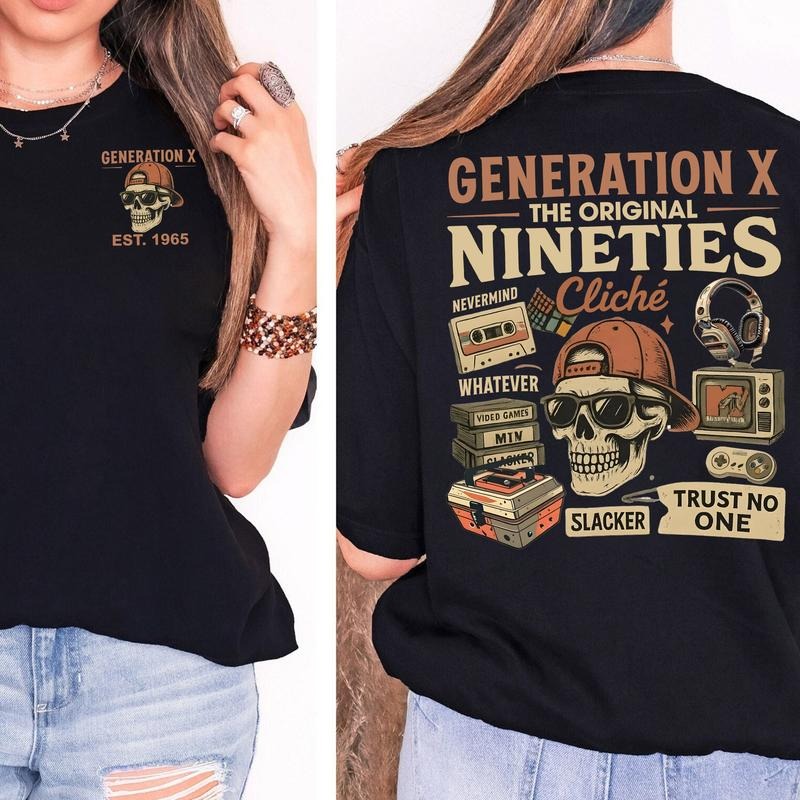 KingZlia Shop Generation X Custom Year T-shirt -Generation X The Original Nineties 100% Cotton Unisex Comfort Sweatshirt...