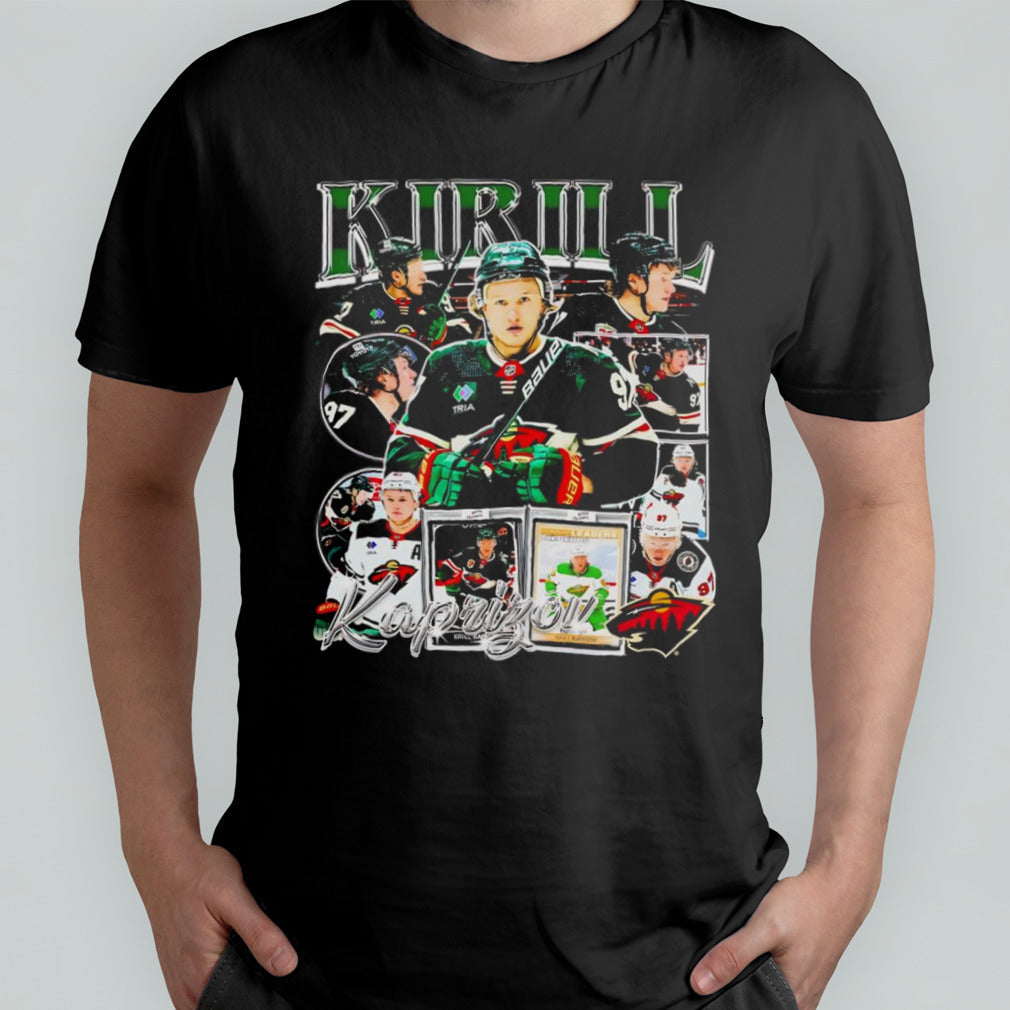 Kirill Kaprizov Wild Hockey Player Vintage Style Retro Shirt