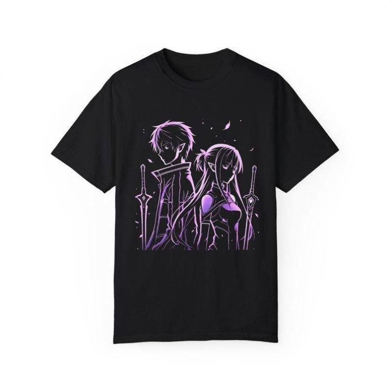 Kirito & Asuna Anime Shirt: Sword Art Online Unisex Tee Hoodie, Sweatshirt | HypeCrazeTee.com