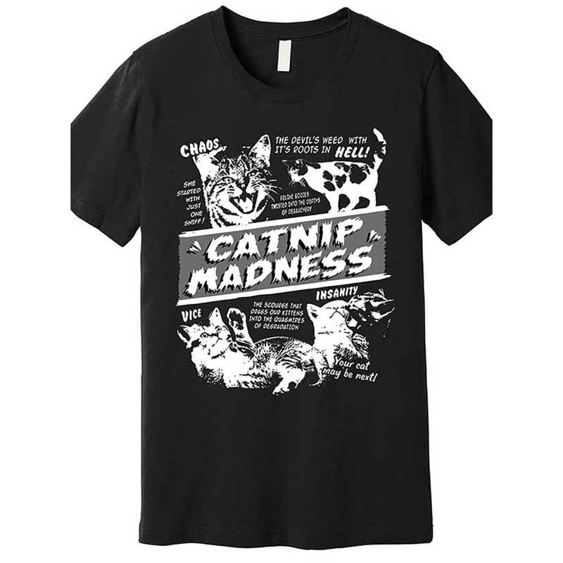 Kitten Graphic Casual T-Shirt, Cute Kitten Design, Premium Cotton Tee, Medium Stretch, Men's Crew Neck, Funny Cat Lover...