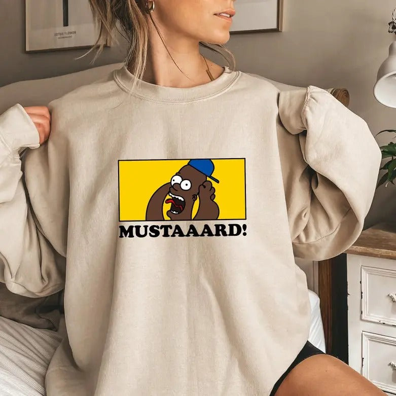 Kndrick Lama GNX Sweatshirt, TV Off MUSTARD Crewneck Sweatshirt Unisex For Men Women Tops Casual Stylish T-Shirts, Hoodie