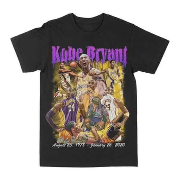 Kobe Bryant Dates Graphic Tee | Vintage Tee Graphic T-Shirt Sweatshirt Hoodie | Sport Tee - Gift For Fan | HypeCrazeTee.com