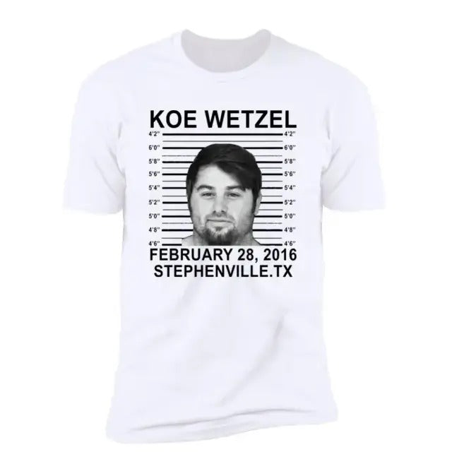 Koe Mugshot Shirt Wetzel Fan Gift Hoodie, Sweatshirt | HypeCrazeTee.com