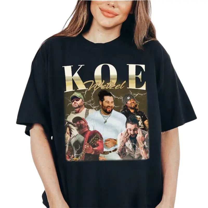 Koe Wetzel Vintage Shirt Shirt Cowboy Western Country Music Shirt Fan Him Her Top Menswear Womenswear T-Shirts, Hoodie, Sweatshirt