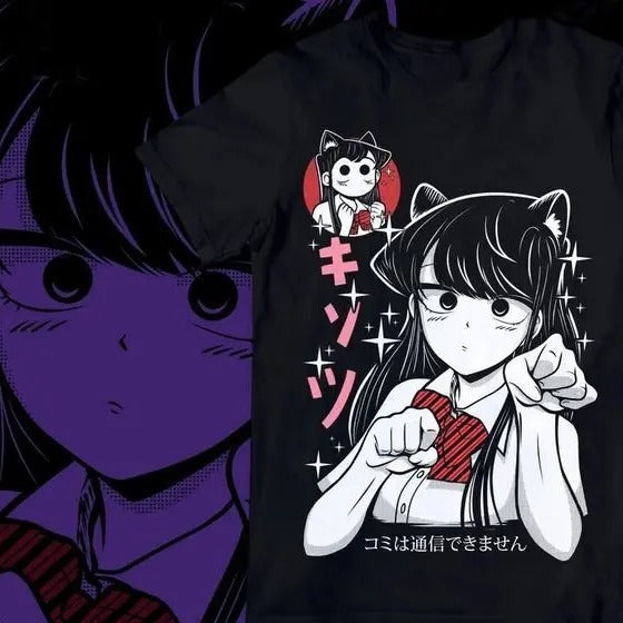 Komi Can't Communicate T-Shirt S-4XL,Shouko Komi,Anime,new Graphic Tee Hoodie, Sweatshirt | HypeCrazeTee.com