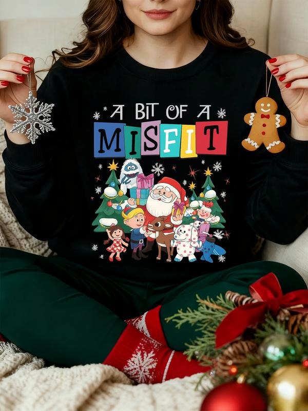 Kpop Demon Hunter Crew Neck Sweatshirt, Jinu Cartoon Style Hoodie, Korean Fashion Gift, Saja Girl Group Fan Apparel,...