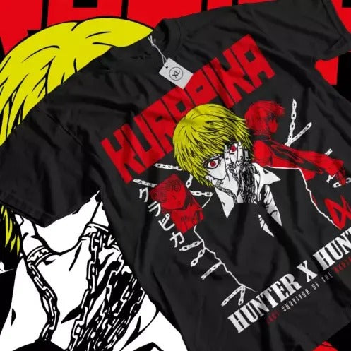 Kurapika T-shirt Hisoka Gon Killua Meruem Illumi HXH Kawaii Anime Shirt All Size Hoodie, Sweatshirt | HypeCrazeTee.com