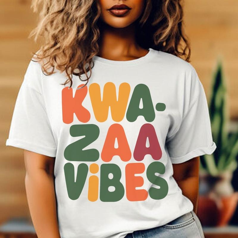 Kwanzaa Vibes Shirt, Kwanzaa Candles Shirt, Kwanzaa Gift, African Culture Shirt, Black History Sweatshirt Hoodie