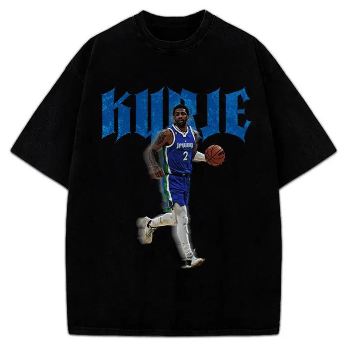 Kyrie T-Shirt Basketball Custom Design Graphic T-Shirt For Dallas Fans Cotton Menswear Hoodie, Sweatshirt | HypeCrazeTee.com