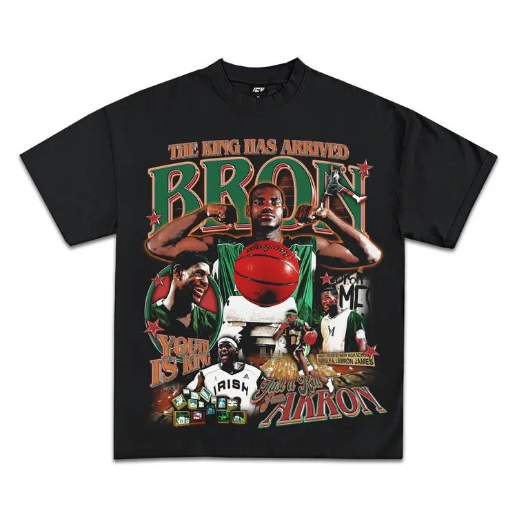L3br0n Jam3s King of Akron Graphic T-Shirt Hoodie, Sweatshirt | HypeCrazeTee.com