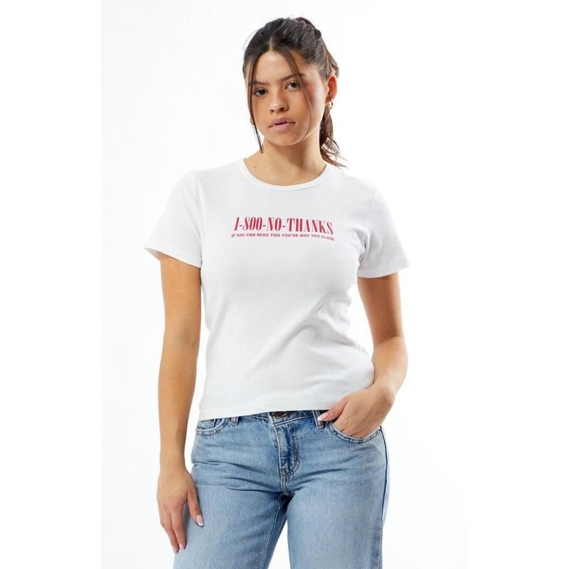 PS / LA Women's 1 800 No Thanks Skimmer T-Shirt Hoodie, Sweatshirt | HypeCrazeTee.com
