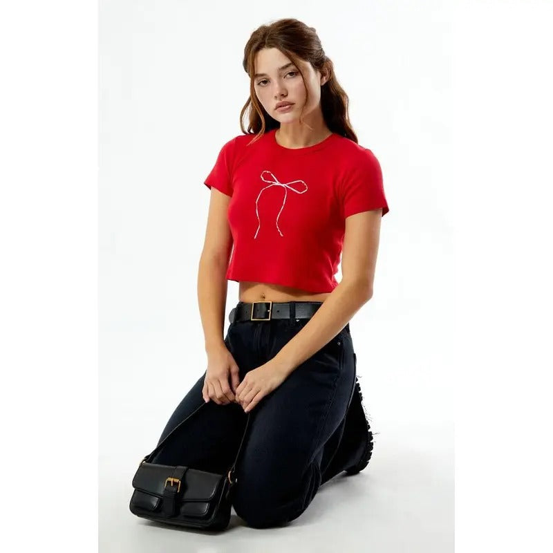 PS / LA Women's Bow Baby T-Shirt Hoodie, Sweatshirt | HypeCrazeTee.com