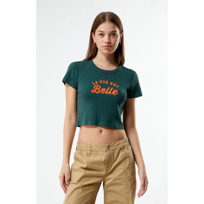 PS / LA Women's La Vie Est Belle Baby T-Shirt Hoodie, Sweatshirt | HypeCrazeTee.com