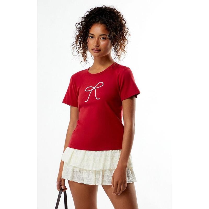 PS / LA Women's Rope Bow Skimmer T-Shirt Hoodie, Sweatshirt | HypeCrazeTee.com