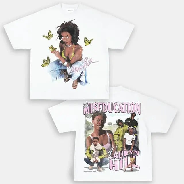 LAURYN HILL V2TEE -  Double Sided Prints Vintage Bootleg T-Shirt Hoodie, Sweatshirt | HypeCrazeTee.com