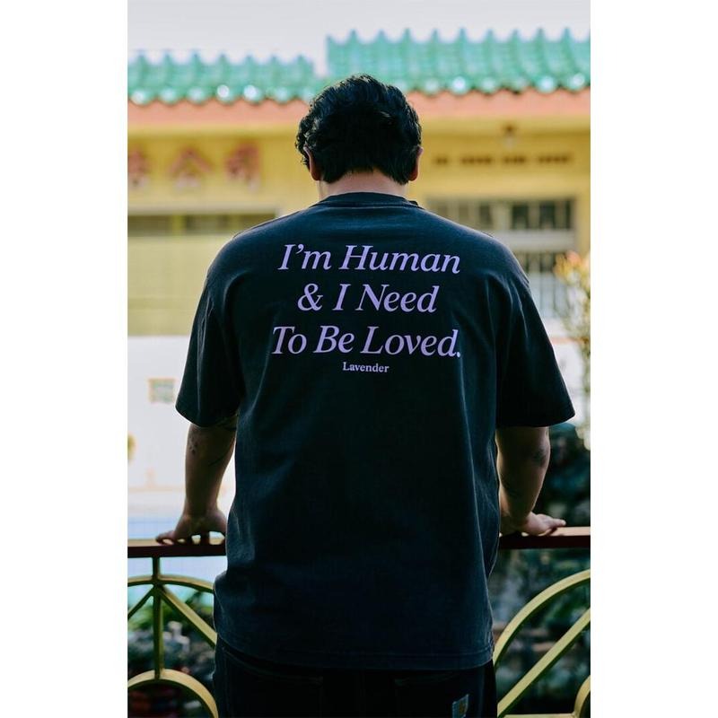 LAVENDER Men's I'm Human T-Shirt - Multicolor Hoodie, Sweatshirt | HypeCrazeTee.com