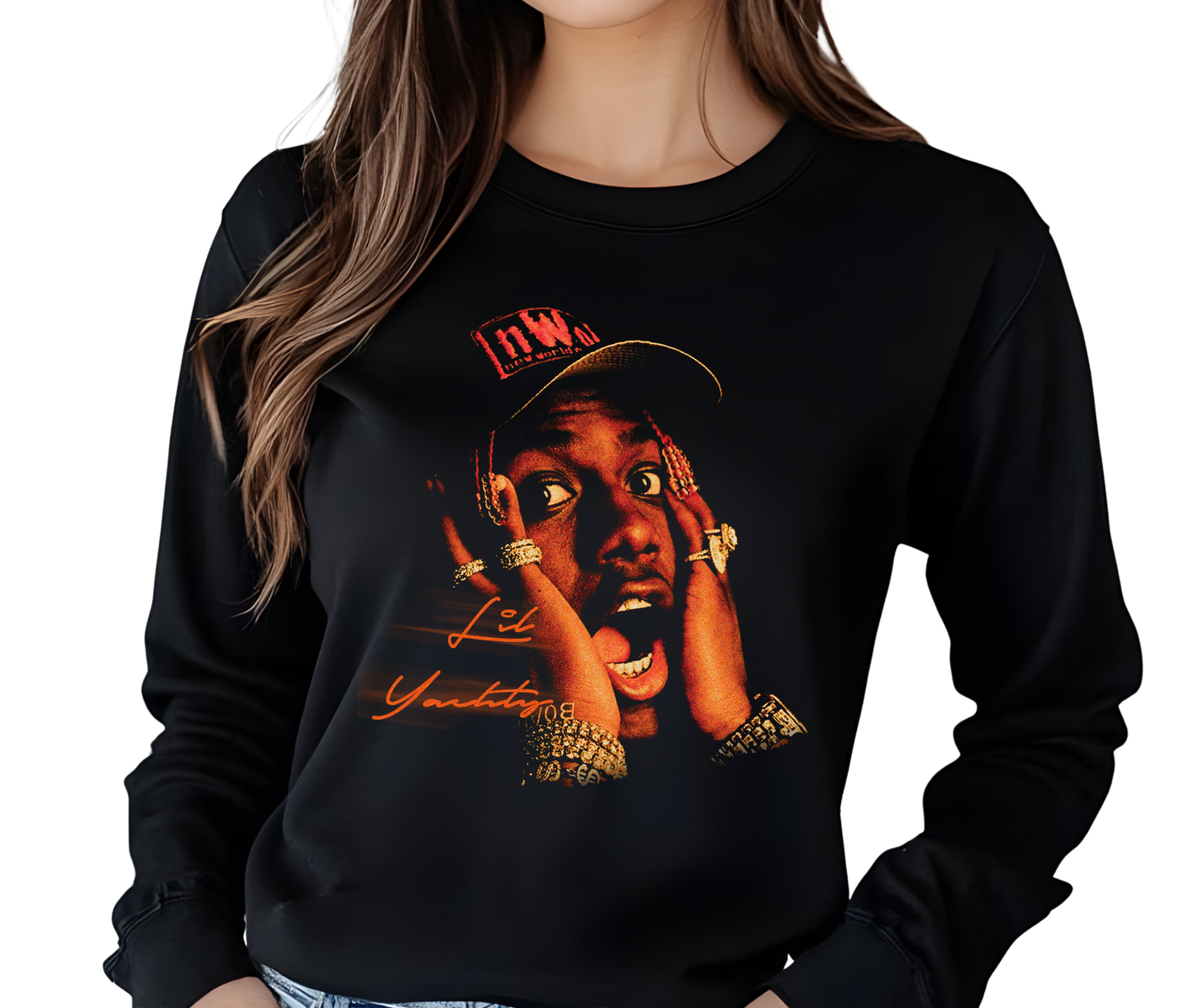 Lil Yachty Lil Boat Vintage Rap Long Sleeve T-Shirt – Retro Streetwear Shirt, Hip-Hop Fan Tee
