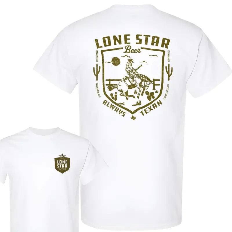 LONE STAR 2 Sides T-Shirt, Lone Star Tshirt Full Color For Men And Women Tshirt, Lone Star Beer Hoodie, Sweatshirt