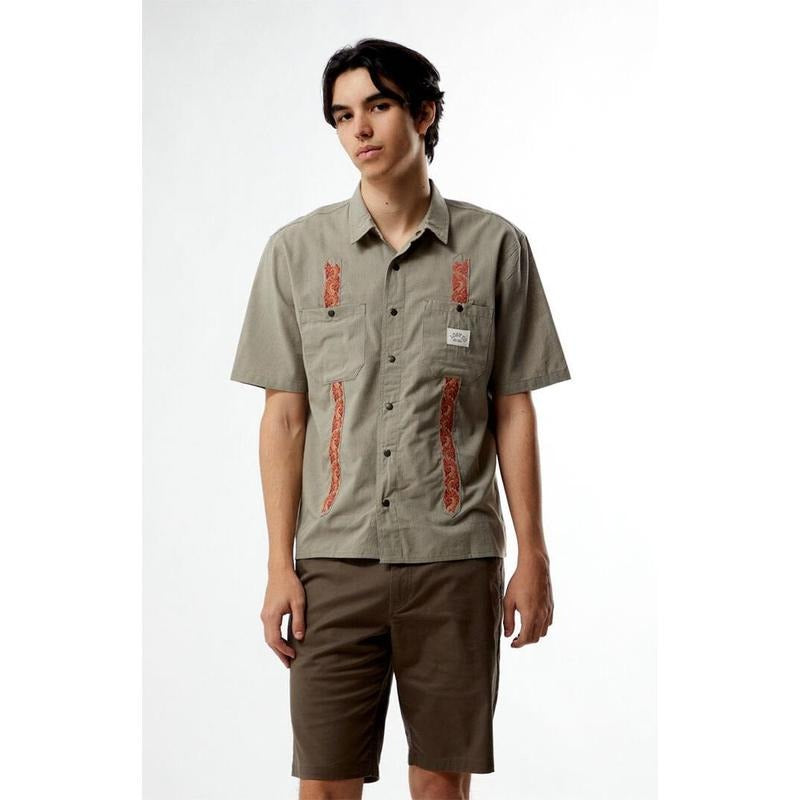 LOST Men's Socal Woven Camp Shirt Hoodie, Sweatshirt | HypeCrazeTee.com