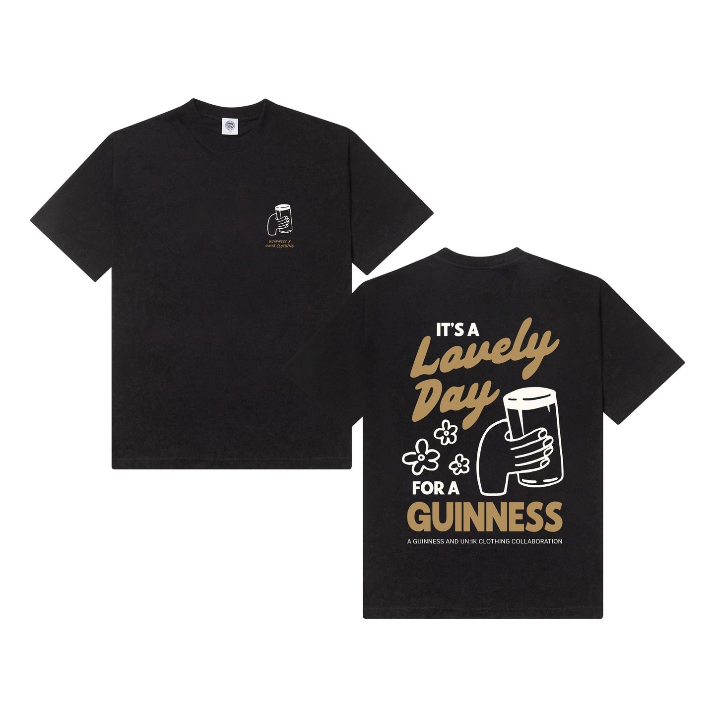 Guinness x UN:IK 'Cheers' Tee - Black